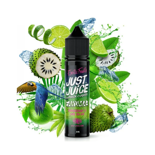 JUST JUICE EXOTIC FRUITS – GUANABANA & LIME ON ICE 20Ml