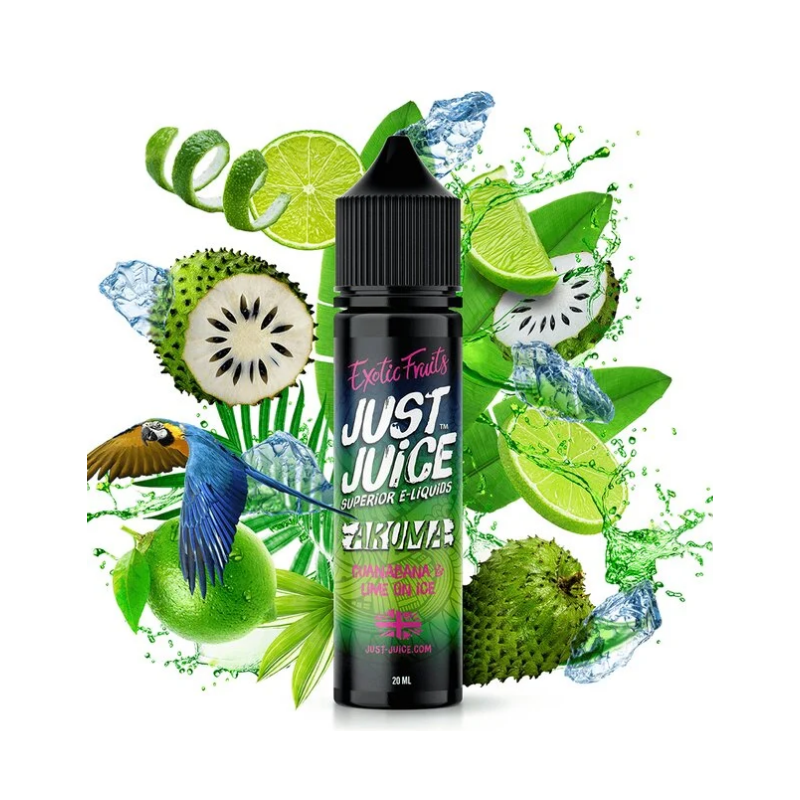 JUST JUICE EXOTIC FRUITS – GUANABANA & LIME ON ICE 20Ml
