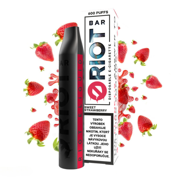 RIOT BAR Disposable Pod - Sweet Strawberry